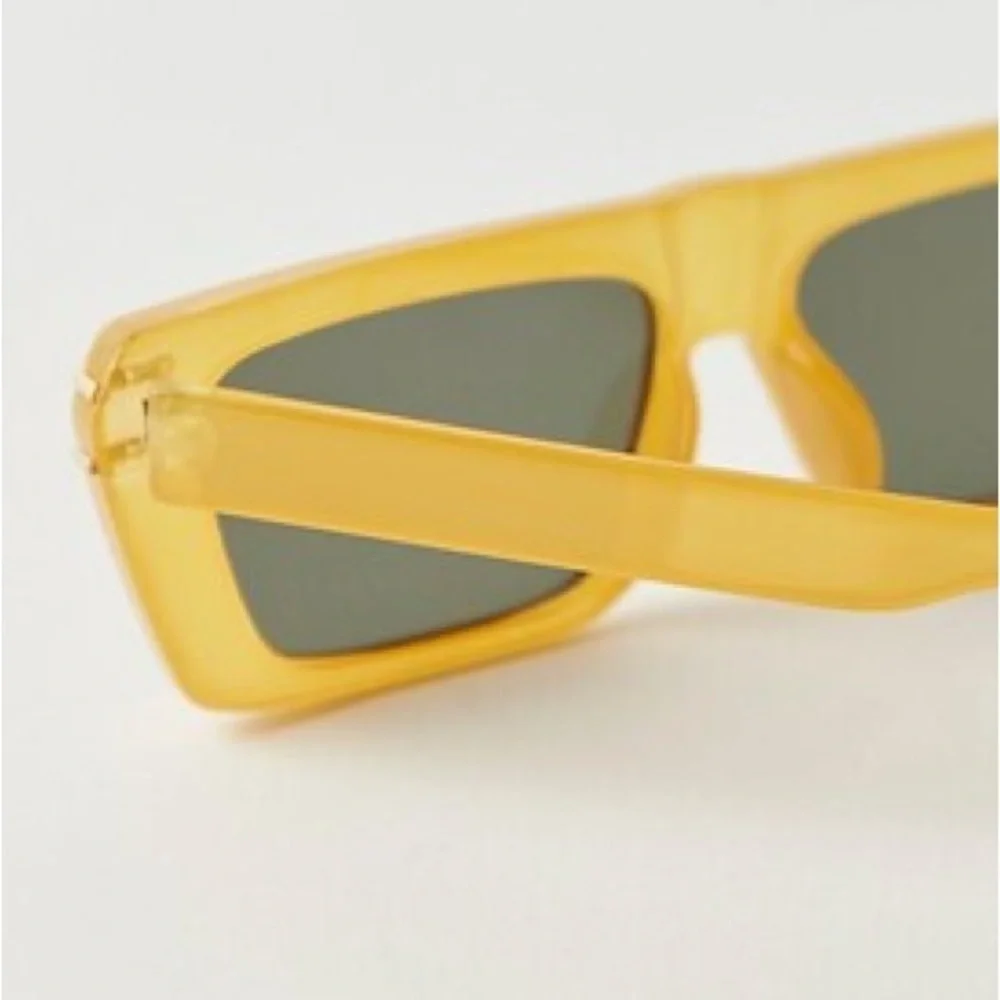 Free People Head Hunk Aviator Yellow Sunglasses